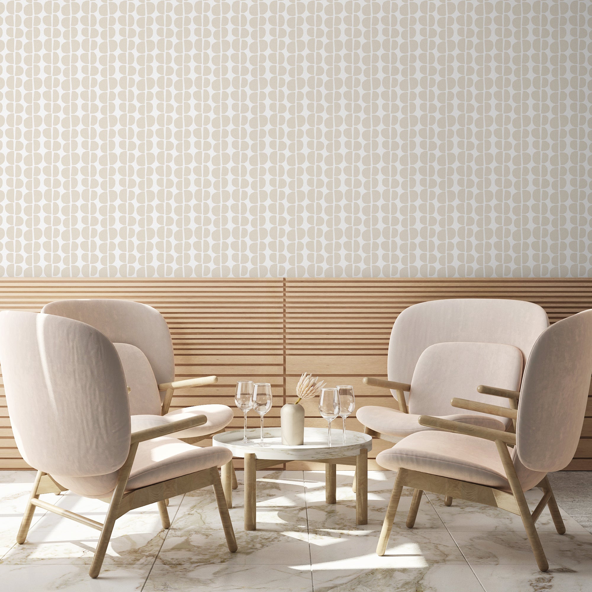 Custom printed wallpaper for branded spaces