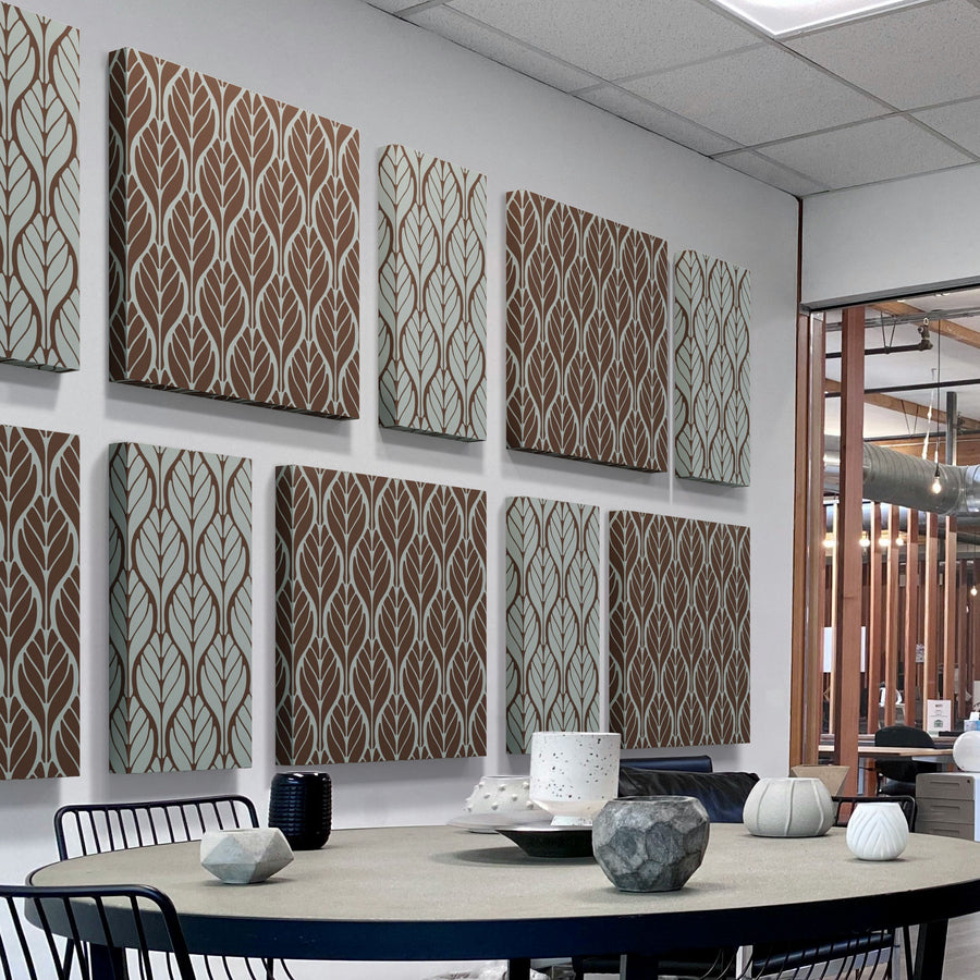 Acoustic Panel with Botanic Pattern – Organic Leaf-Inspired Design for Sound Absorption and Echo Control