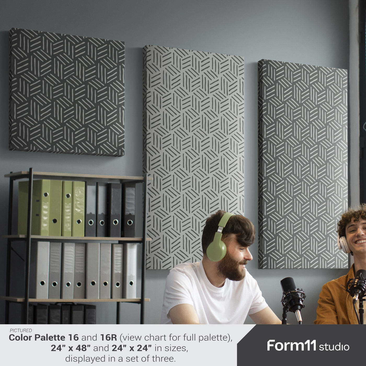Acoustic Panel with Weave Pattern – Interlocking Geometric Design for Sound Absorption and Echo Control