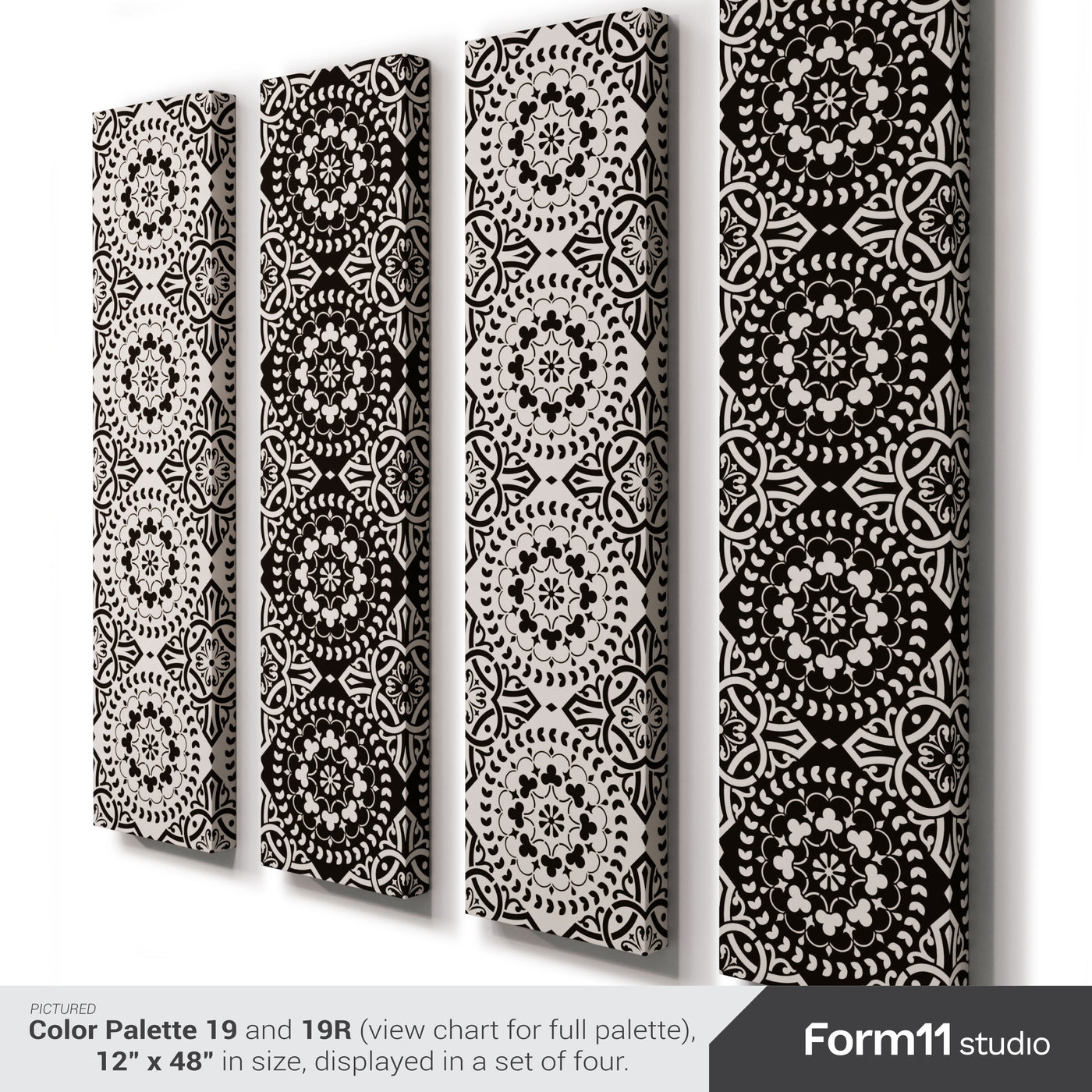 Acoustic Panel with Medallion Pattern – Circular Ornamental Design for Sound Absorption and Echo Control – Additional Color Options