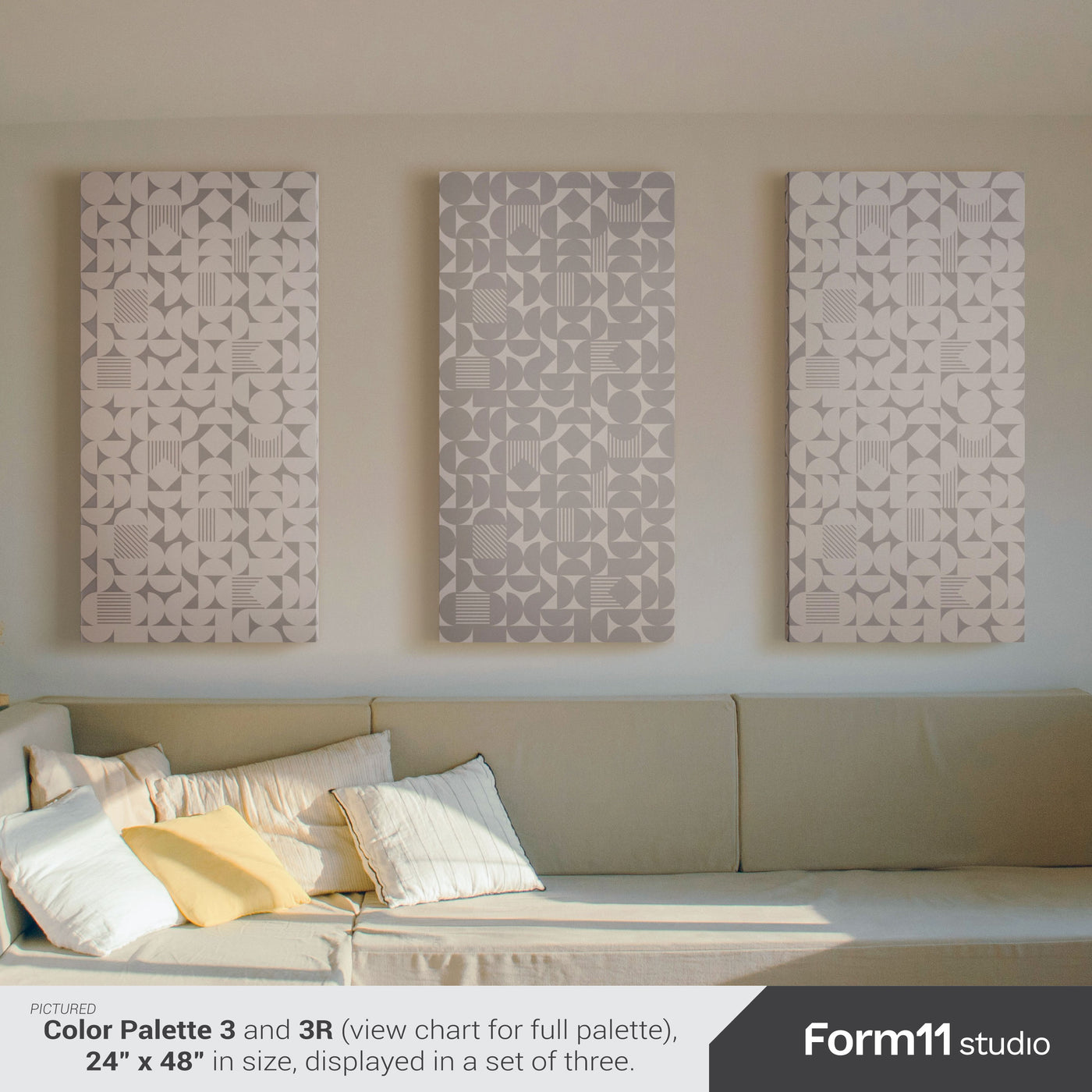 Acoustic Panel with Contour Pattern – Abstract Geometric Design for Sound Absorption and Echo Control
