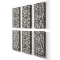 Acoustic Panel with Paisley Pattern – Decorative Curved Motif for Sound Absorption and Echo Control
