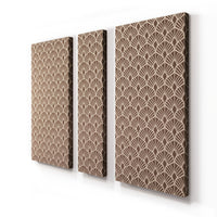 Acoustic Panel with Seashell Pattern – Art Deco Geometric Design for Sound Absorption and Echo Control - Additional Color Options