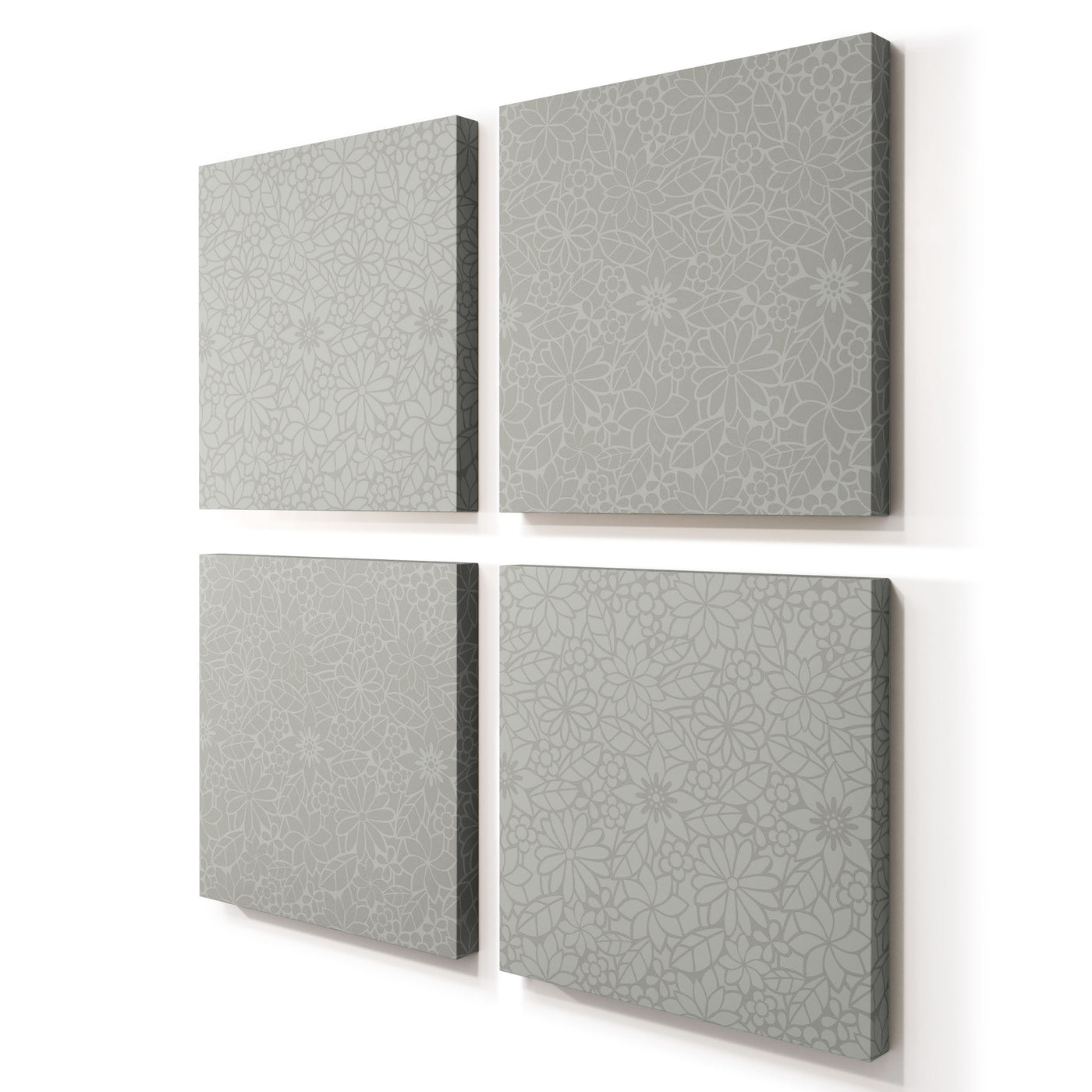 Acoustic Panel with Blossom Pattern – Floral Geometric Design for Sound Absorption and Echo Control