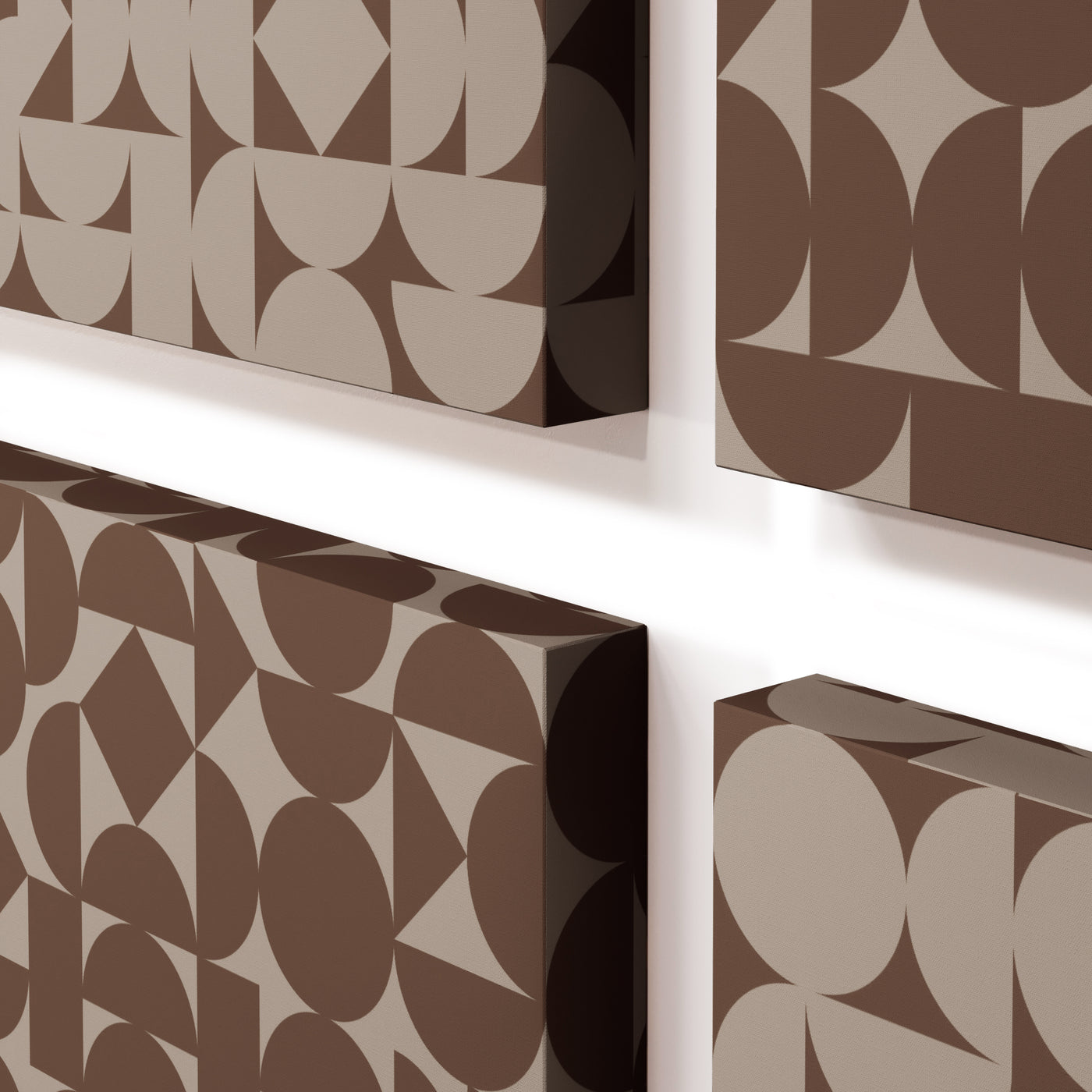Acoustic Panel with Orbit Pattern – Mid-Century Geometric Design for Sound Absorption and Echo Control