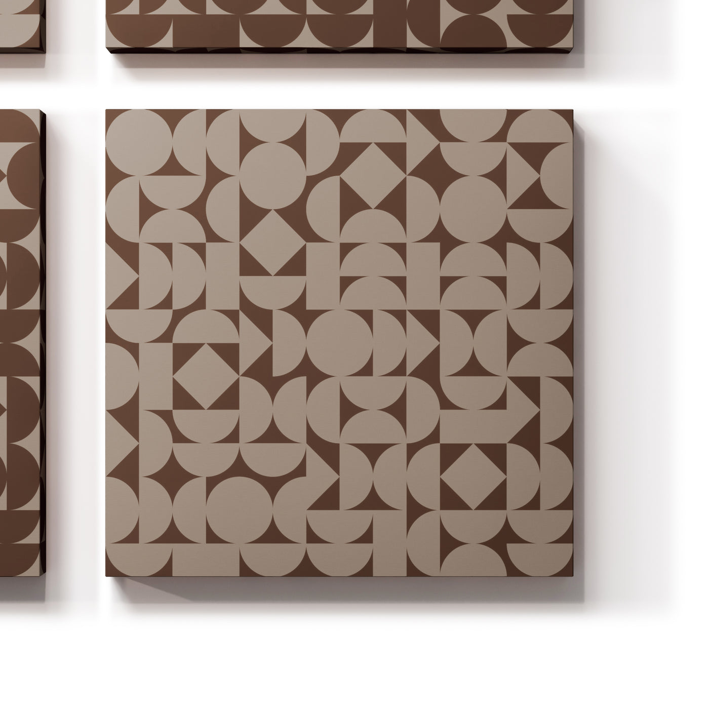 Acoustic Panel with Orbit Pattern – Mid-Century Geometric Design for Sound Absorption and Echo Control