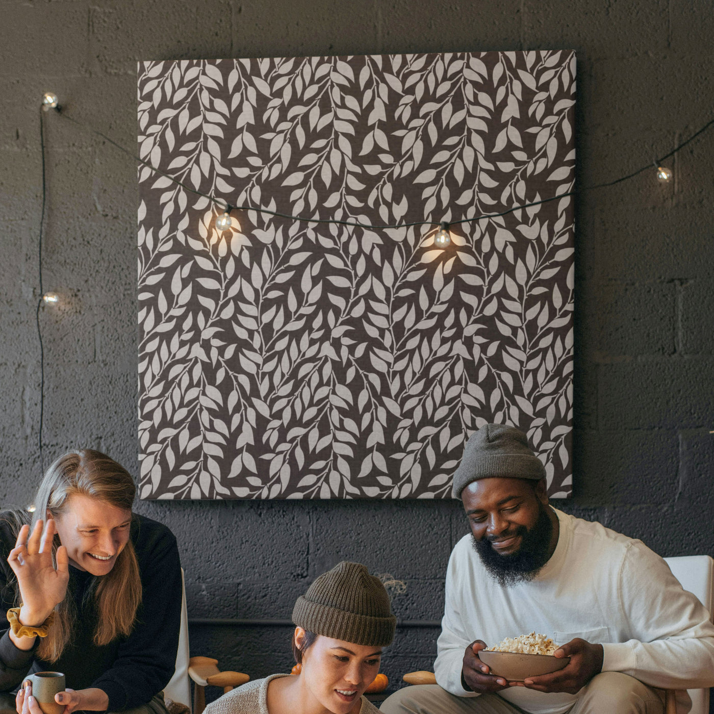Acoustic Panel with Vineleaf Pattern – Flowing Botanical Design for Sound Absorption and Echo Control – Additional Color Options