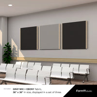 Wood Framed Acoustic Panel (Single Panel, Multiple Sizes & Colors Available) - Form11Studio