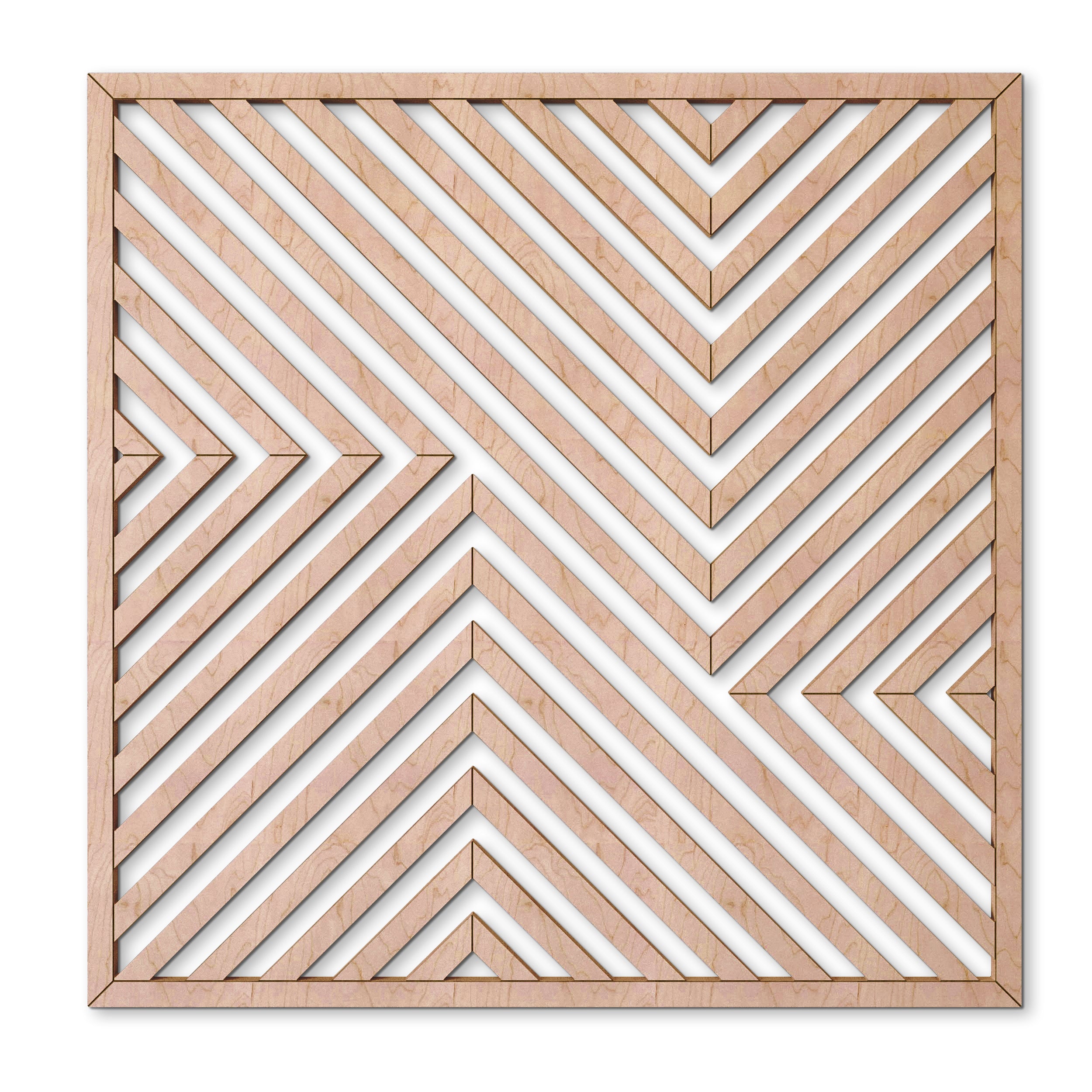Modern Maple Geometric Wood Wall Art – Abstract Decorative Wall Hanging for Home, Ideal for Home, Office & Living Room Decor