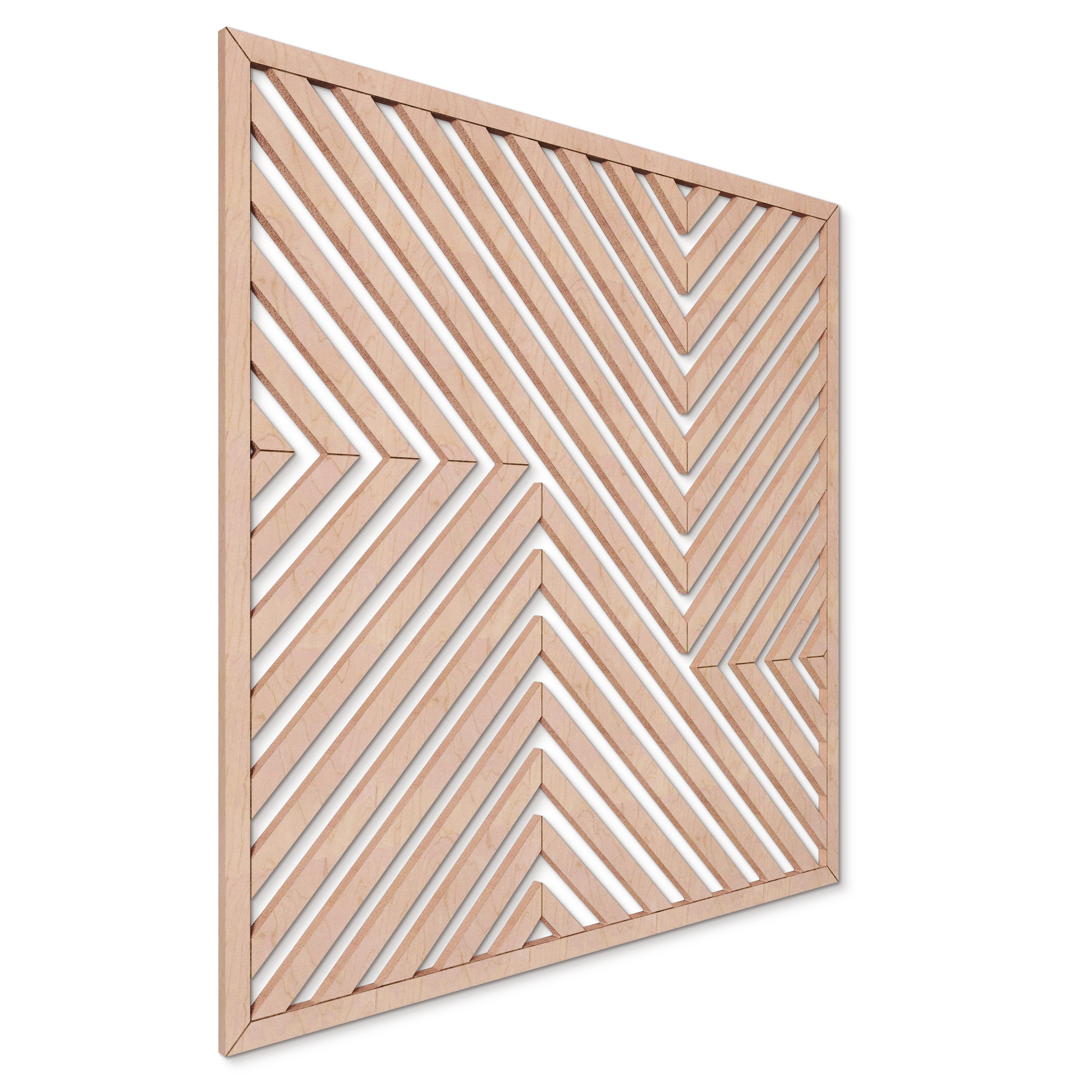Modern Maple Geometric Wood Wall Art – Abstract Decorative Wall Hanging for Home, Ideal for Home, Office & Living Room Decor