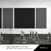 Fabric Acoustic Panel (Single Panel, Multiple Sizes & Colors Available) - Form11Studio