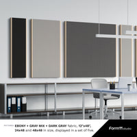 Wood Framed Acoustic Panel (Single Panel, Multiple Sizes & Colors Available) - Form11Studio