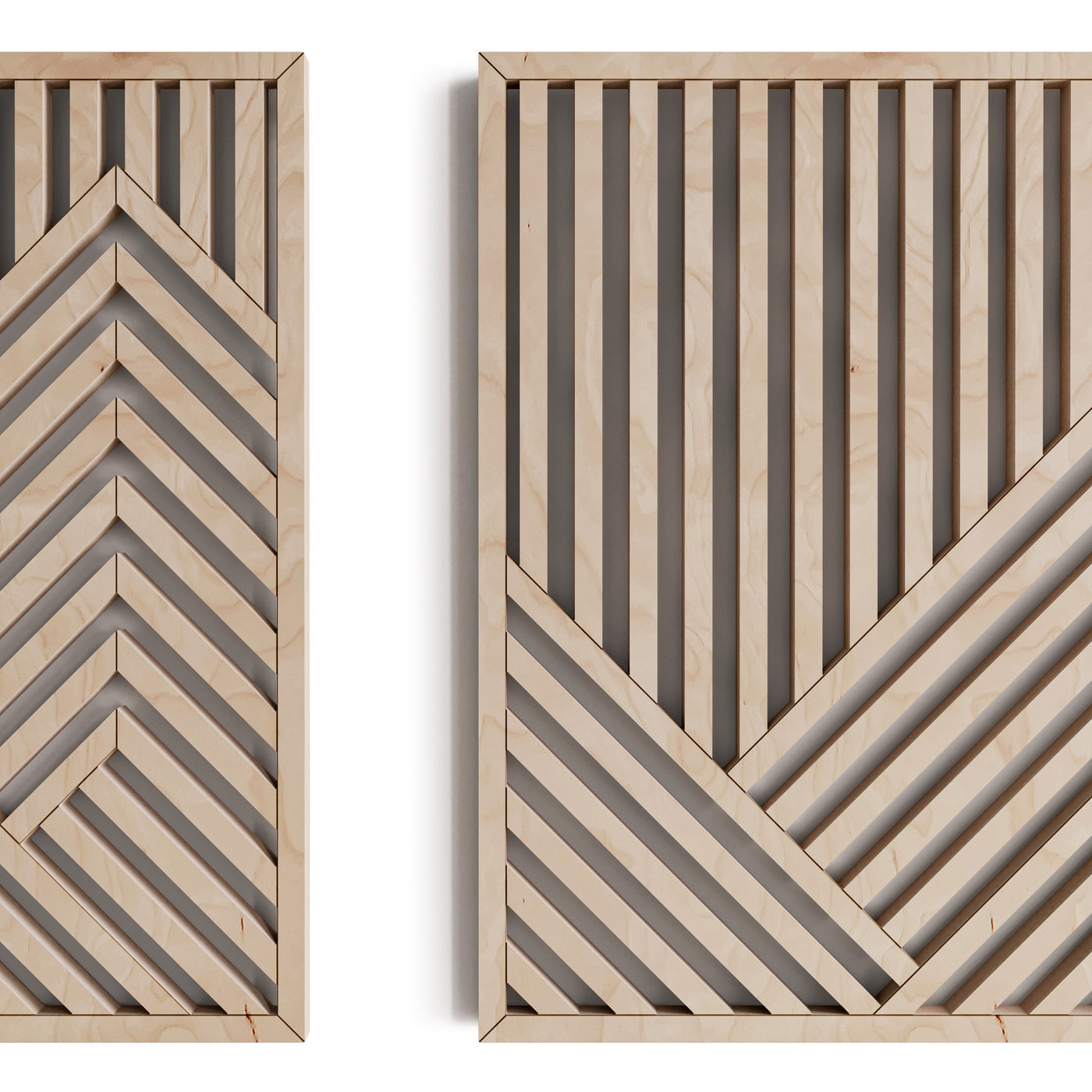 Rustic Mountain Wood Wall Art (Set of 2) - Form11Studio