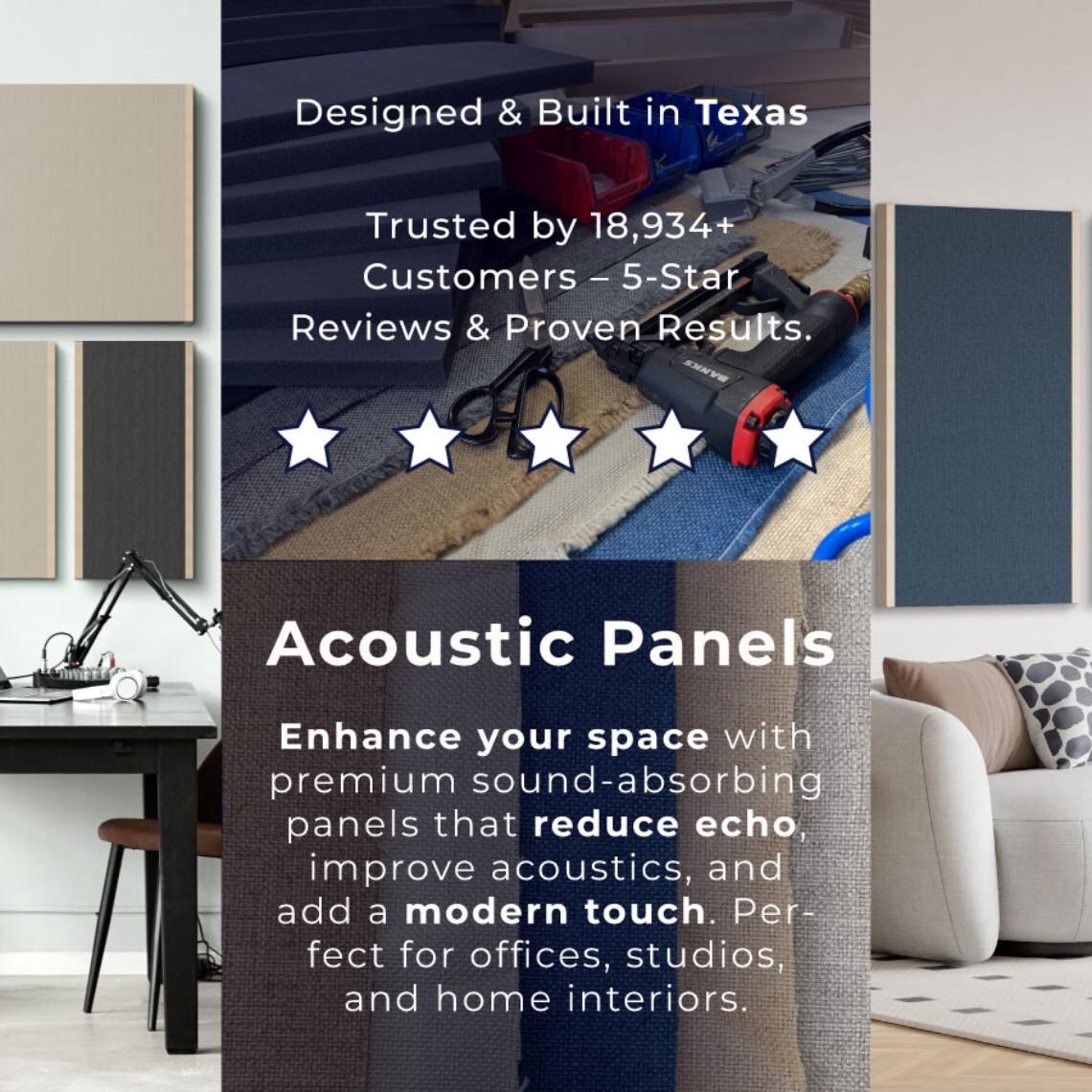 Acoustic Panel with Contour Pattern – Abstract Geometric Design for Sound Absorption and Echo Control